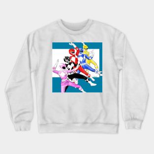 rangers in the time ecopop raiders art Crewneck Sweatshirt